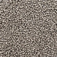 Miyuki rocailles kralen 15/0 - Nickel plated anthracite matte 15-190f
